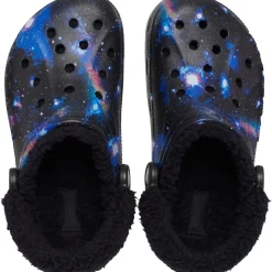 Crocs Baya Lined Fuzz Strap Graphic Clog
