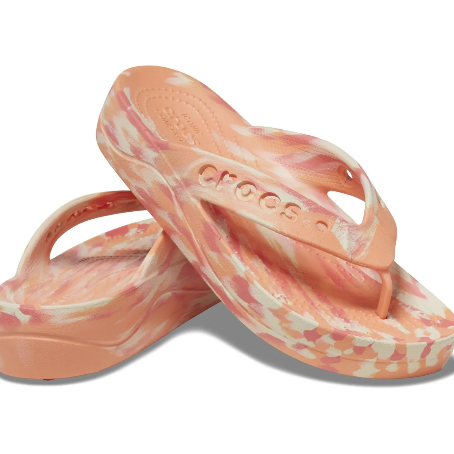 Crocs Baya Platform Marbled Flip