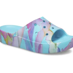 Crocs Classic Platform Palm Print Slide