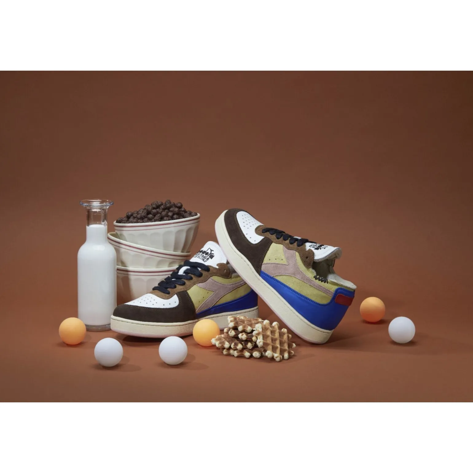 Diadora Mi Basket Row Cut Choco Breakfast