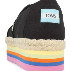 Toms Canvas Rainbow Platform Rope High Alpargata