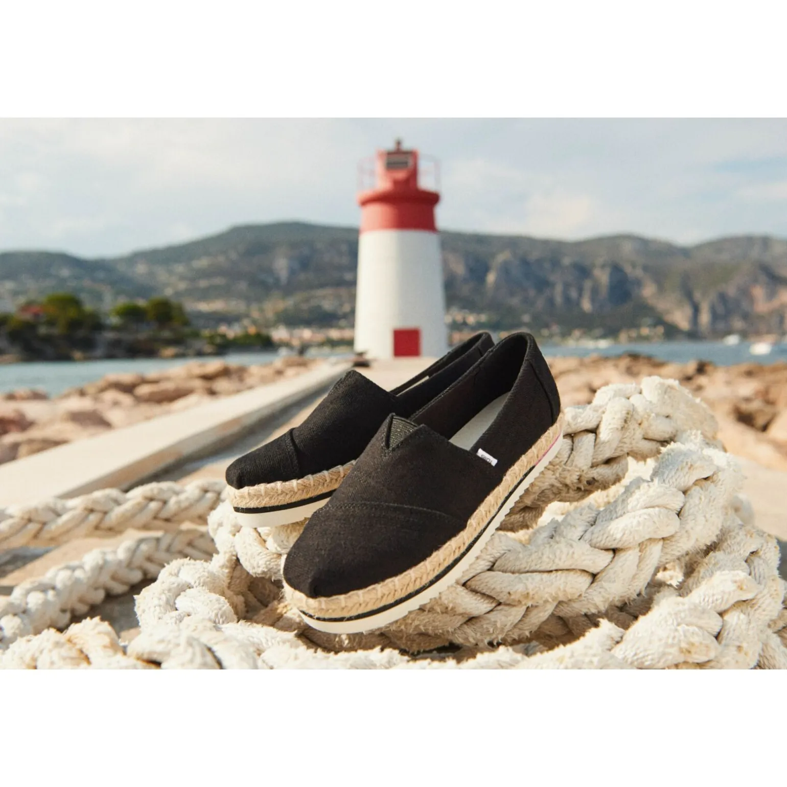 Toms Heavy Twill Women's Platform Rope Alpargata