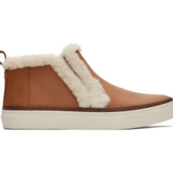 Toms Leather Faux Fur Women's Bryce Sneaker