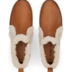 Toms Leather Faux Fur Women's Bryce Sneaker