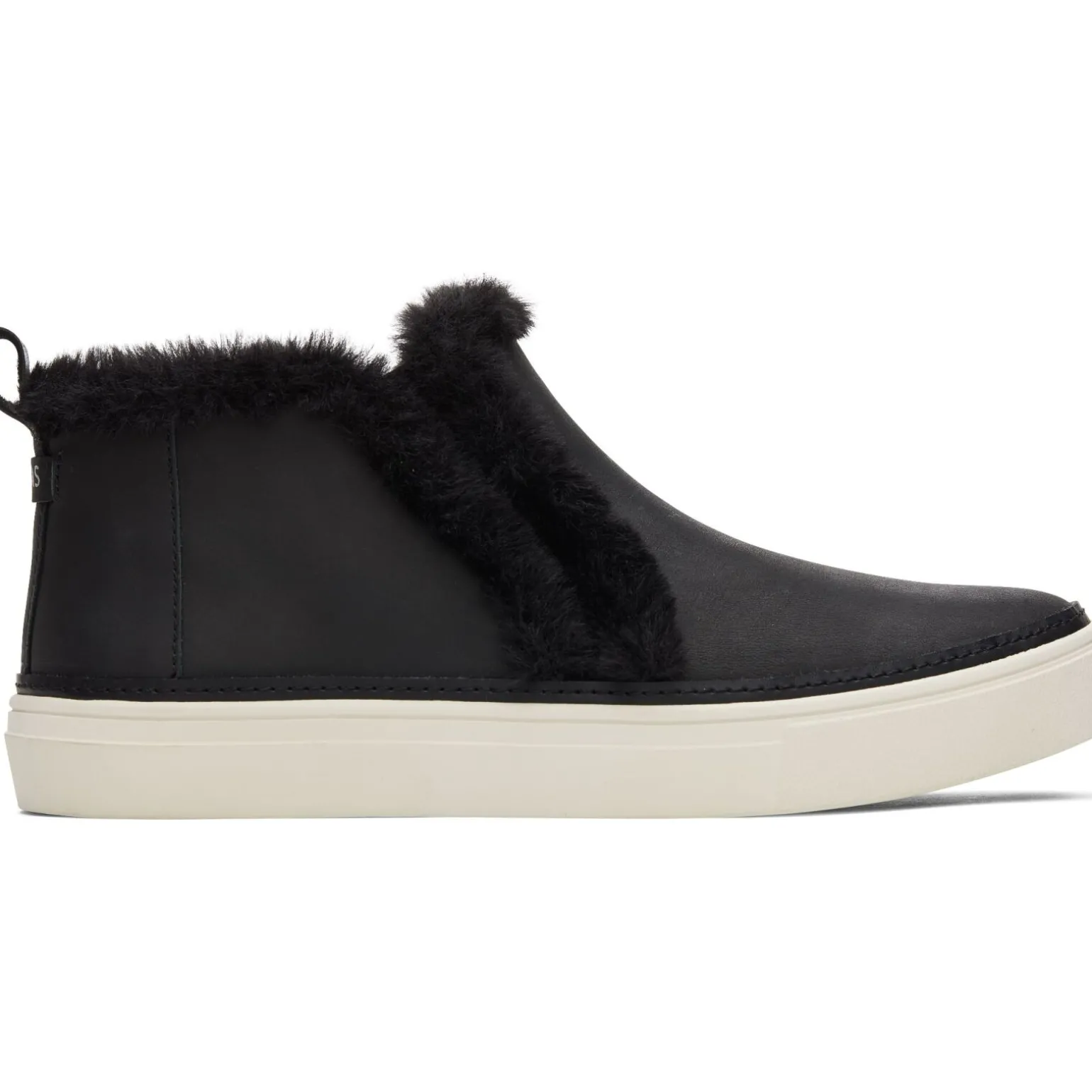 Toms Leather Faux Fur Women's Bryce Sneaker