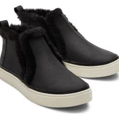 Toms Leather Faux Fur Women's Bryce Sneaker