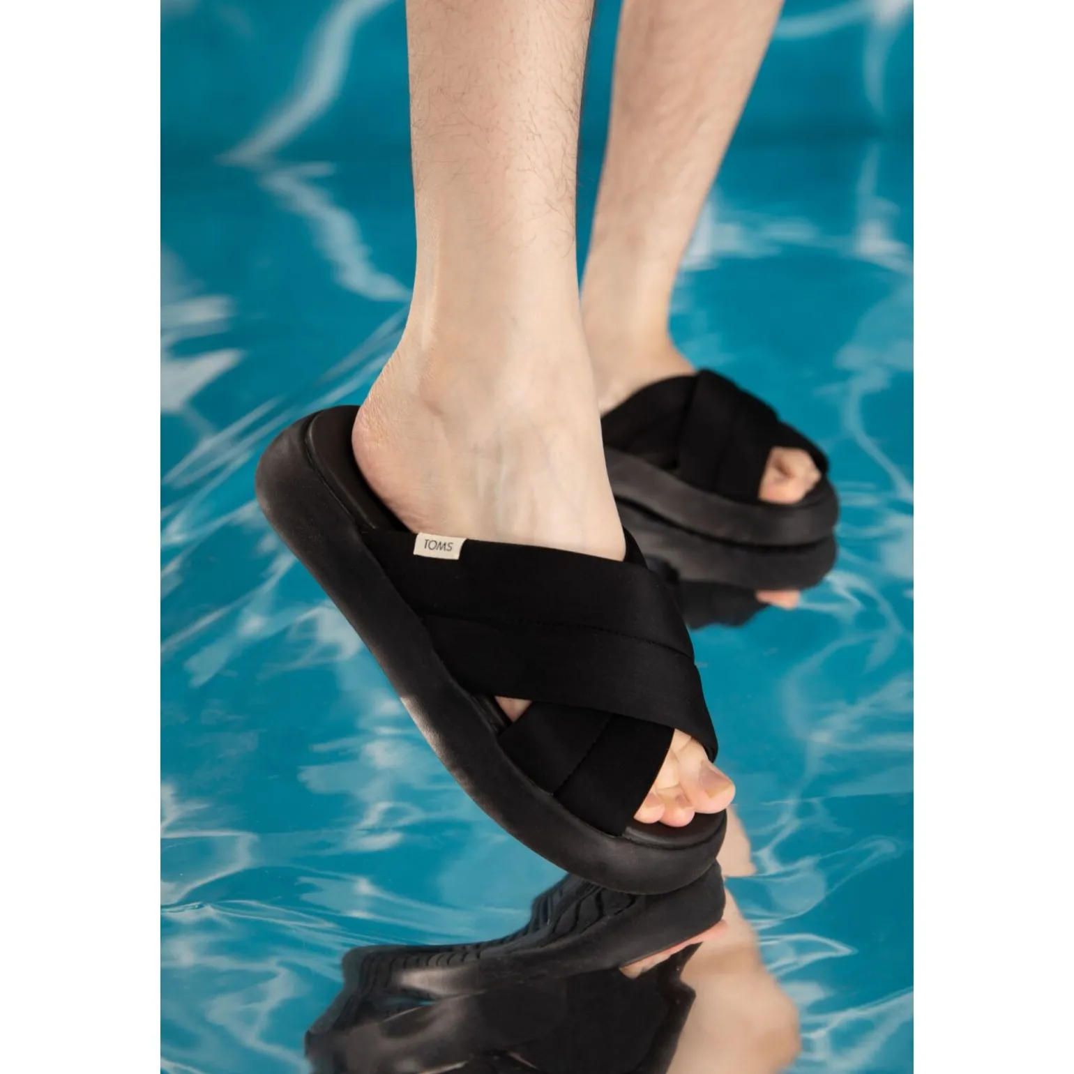 Toms Repreve Jersey Womens Mallow Crossover Sandal