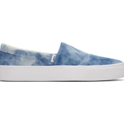 Toms Washed Denim Women Alpargata Fenix Slip On