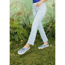 Toms Washed Denim Women Alpargata Fenix Slip On